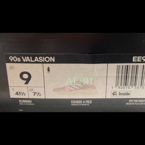 Adidas 90s Valasion Women Sneakers Purple Leather - Picture 10 of 11